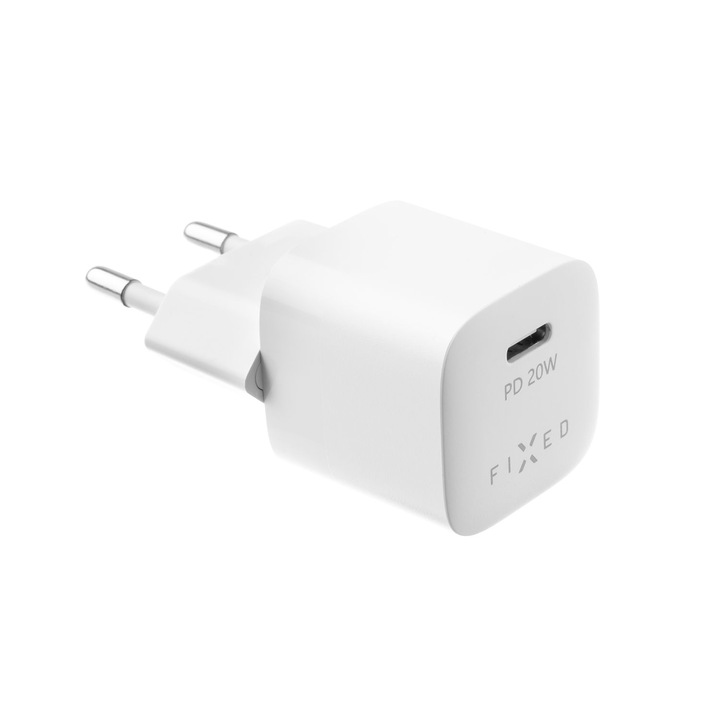 Mini USB-C Travel Charger 20W, White