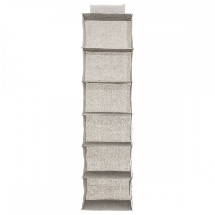 Organizator haine 5five, poliester, bej, 30x30xH120 cm