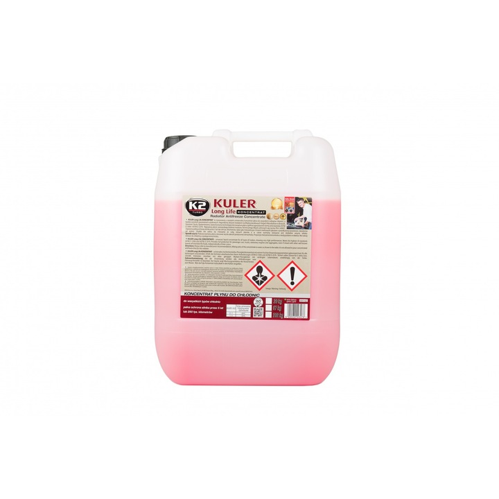 Течност за радиатор, K2, KULER, 20 кг, Розова