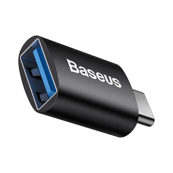 Adaptor conversie USB-A 3.1 la USB Type C, Baseus, pana la 10Gbps, negru