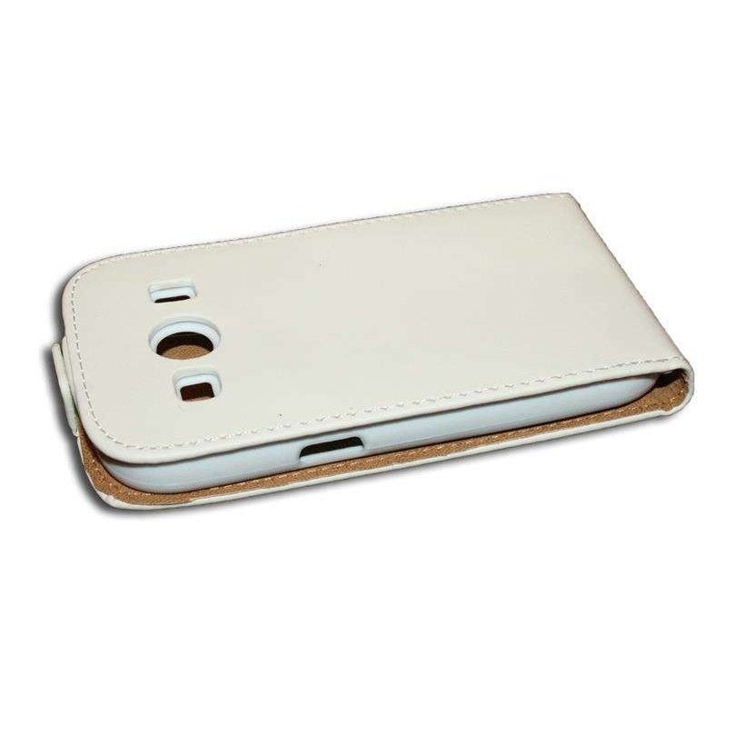 Husa Huawei Ascend P9, piele eco, flexi, alb