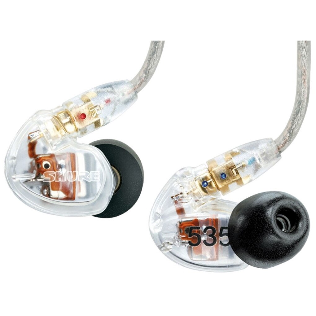 Casti profesionale in-ear Shure SE535-CL-E, cu 3 microdrivere HD si izolare fonica maxima