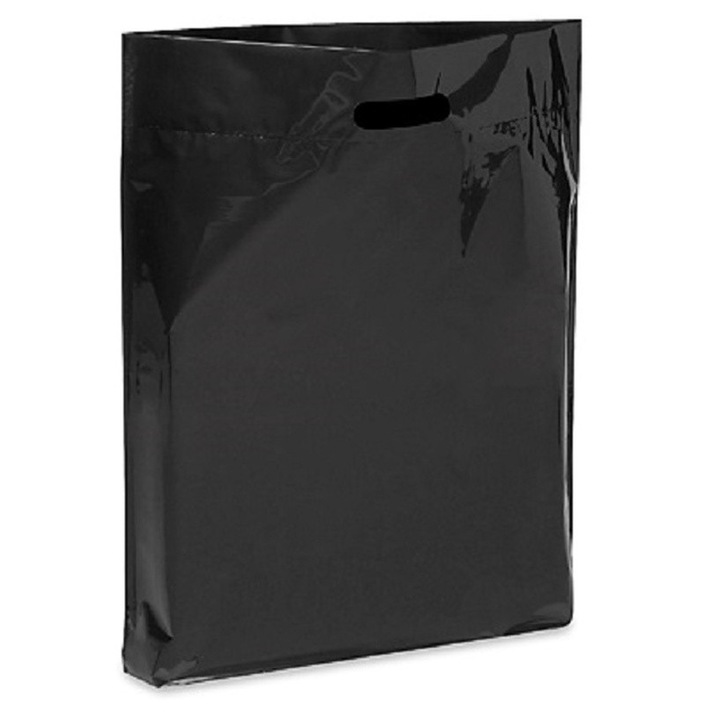 Set 50 sacose polietilena, tip banana, negre