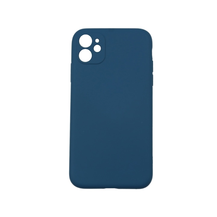 Защитен капак, Flippy, съвместим с Apple iPhone 12 Pro Liquid Silicone Dark Blue