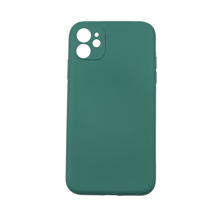 Husa protectie Flippy compatibila cu Apple iPhone 11 Liquid Silicone Verde