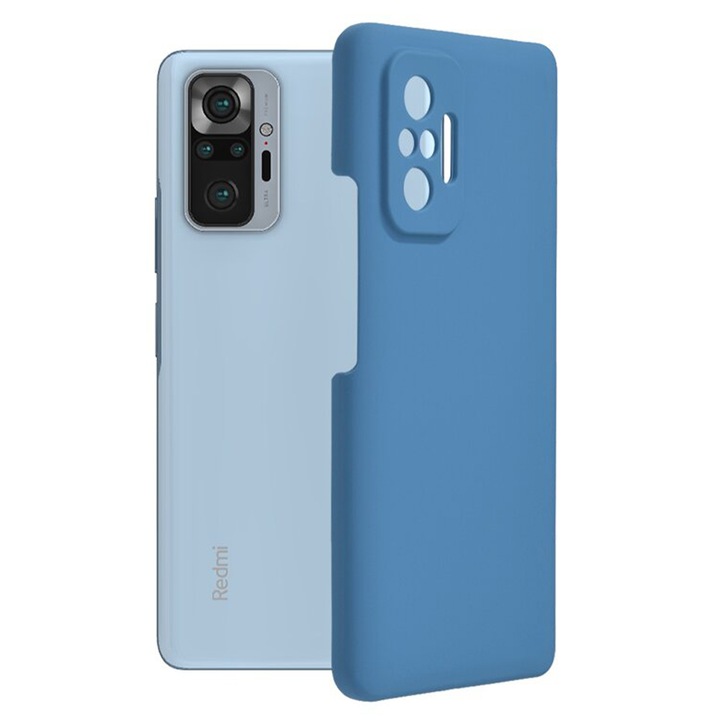 Husa de silicon TPU pentru Xiaomi Redmi Note 10 Pro, Albastru