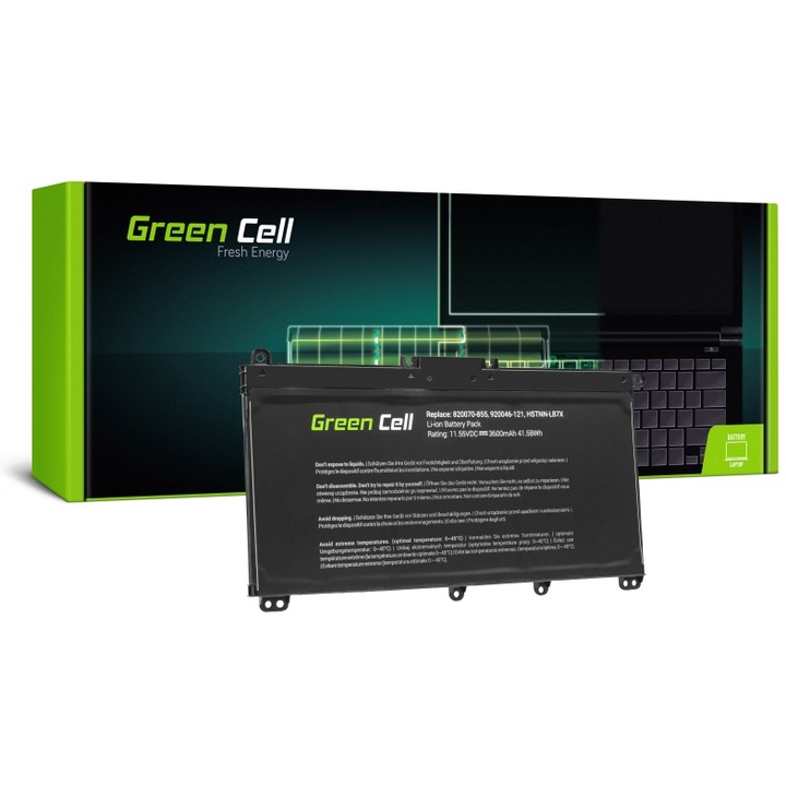 Батерия за лаптоп Green Cell HP145, за HP 14-BP Pavilion, 14-BF, 14-BK, 15-CC, 15-CD, 15-CK, 17-AR