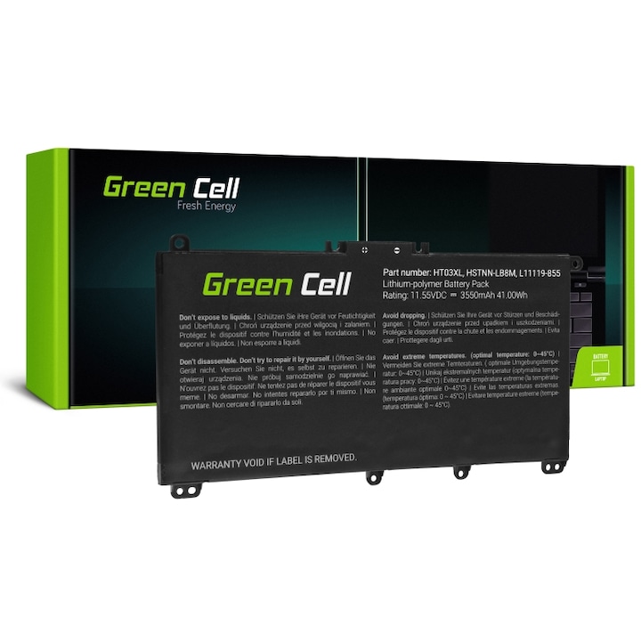 Батерия за лаптоп Green Cell HP163, за HP 240 G7, 245 G7, 250 G7, 255 G7