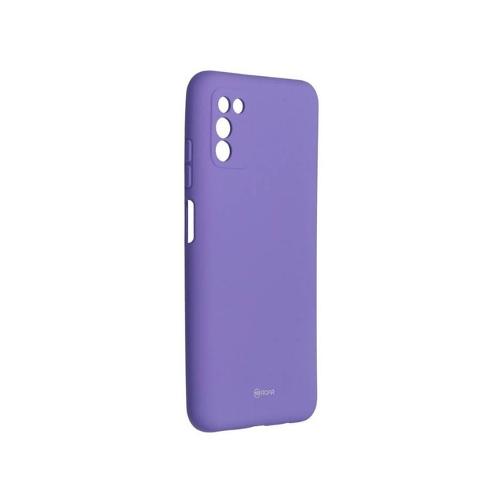 Husa Spate Roar Colorful Jelly, Compatibila Cu Samsung Galaxy A03s, Violet