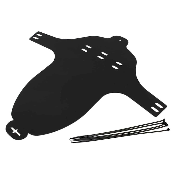 Aripa flexibila pentru biciclete MCT-Byc 2762, Plastic, Negru, 31x30 cm