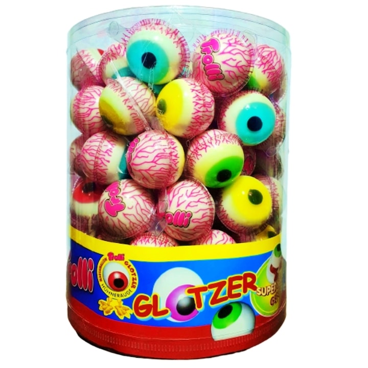 Желирани бонбони Trolli, С формата на очи, 80 бр
