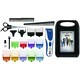 Aparat de tuns fara fir WAHL Color Pro Cordless 9649-016, Kit de tuns cu 20 piese, Acumulator NIMH, 8 piepteni, Lame auto-ascutire otel inoxidabil, Albastru/Alb