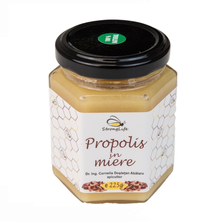 Propolisz mézben Dr. Eng. Cornelia Dostetan Abalaru méhésztől - 225g