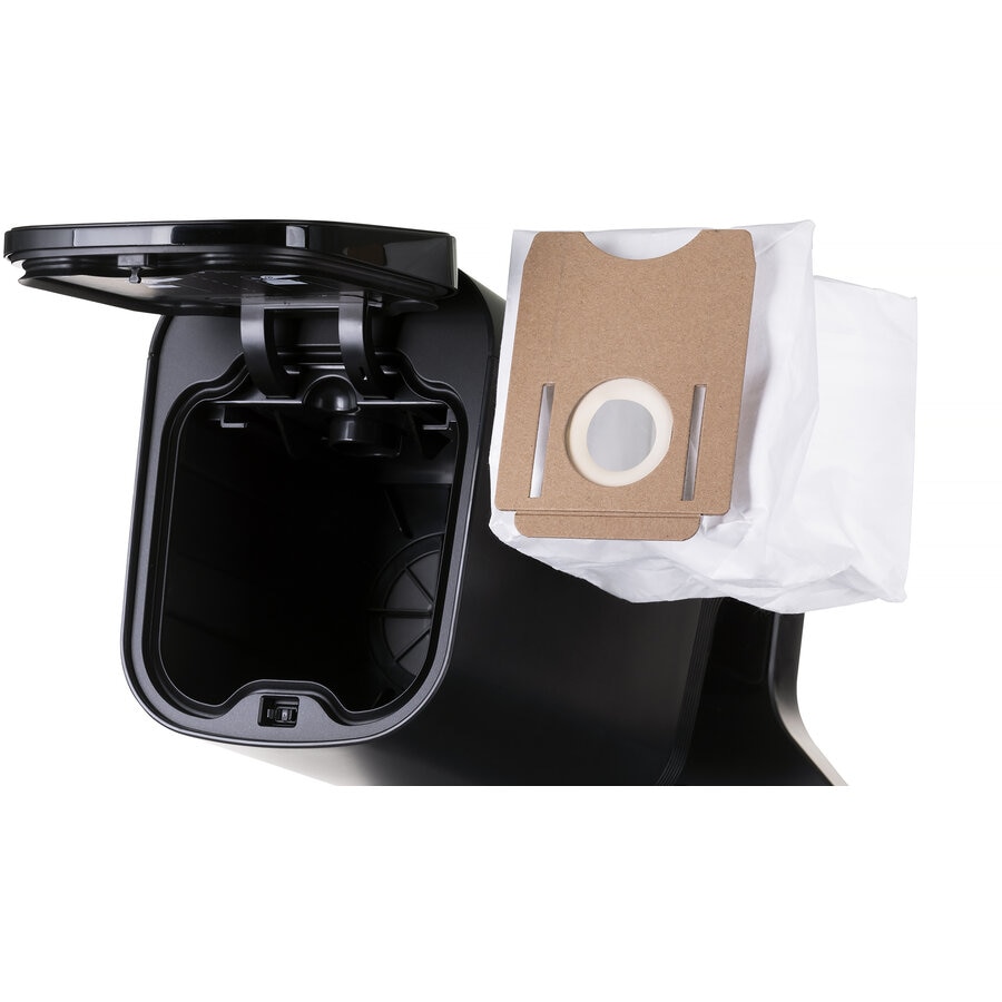 Aspirator robot, Midea, S8+, Negru, Cu statie de golire, Functie mop, Sterilizare apa, Navigatie LDS, Control vocal, Baterie 5200 mAh, Putere 4000 Pa