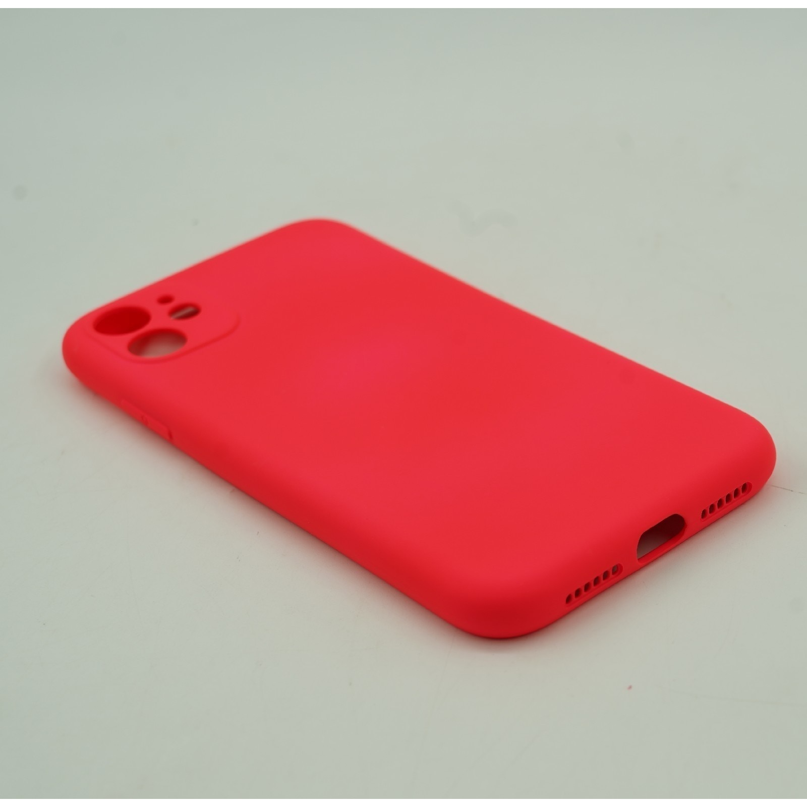 Husa protectie, Flippy, compatibila cu Apple iPhone 12 Liquid Silicone Case Fucshia