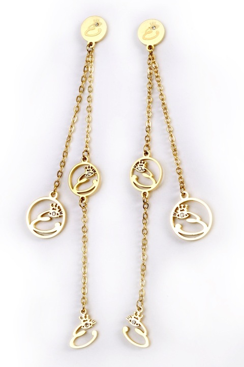 Cercei, Elizabeth Shine, Jasmin9412 Auriu, 8 cm