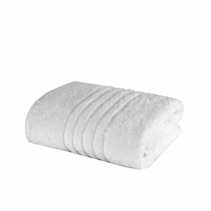 100% pamut törölköző, 550gr/m2, 50x90cm, Ralex Pucioasa, fehér