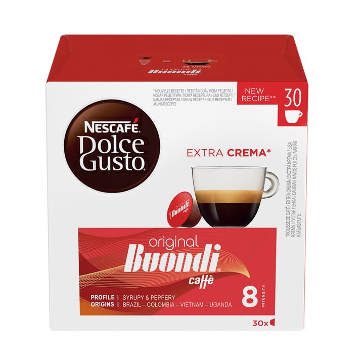 Kávékapszula, NESCAFÉ Dolce Gusto, Buondi Magnum, doboz, 30 ital