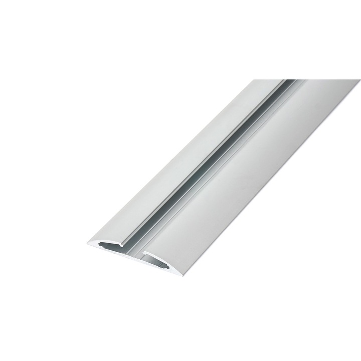 Profil pentru benzi LED Lumines, Aluminiu, Model Reto, 2m, Argintiu anodizat