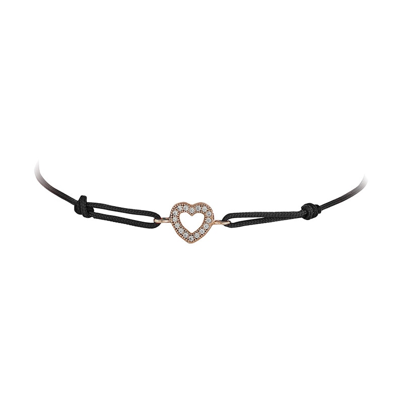 Bratara Carla M* Argint 925 Snur Negru, CZ OR6589WB