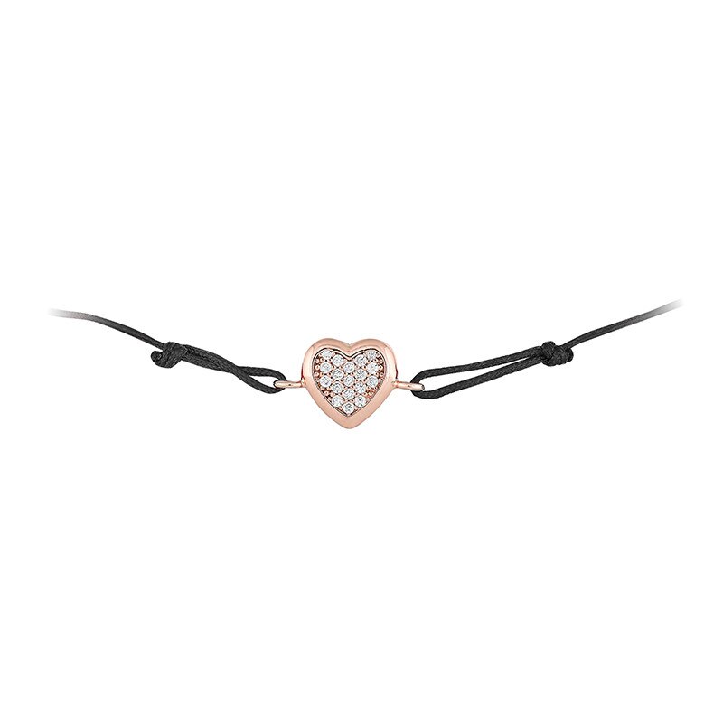 Bratara Carla M* Argint 925 Snur Negru , CZ OR6585WB