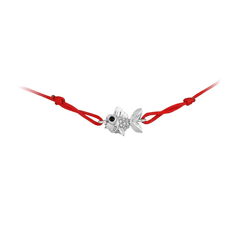 Bratara Carla M* Argint 925 Snur Rosu , CZ OB8449R