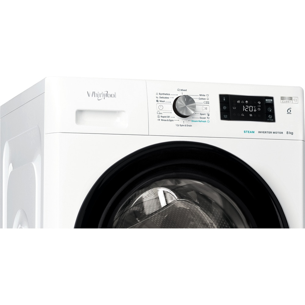Masina de spalat, Whirlpool FFB 8469 BV EE, 8 kg, 1400 rpm, tehnologie 6th sense, 59,5 cm, clasa energetica A, alb