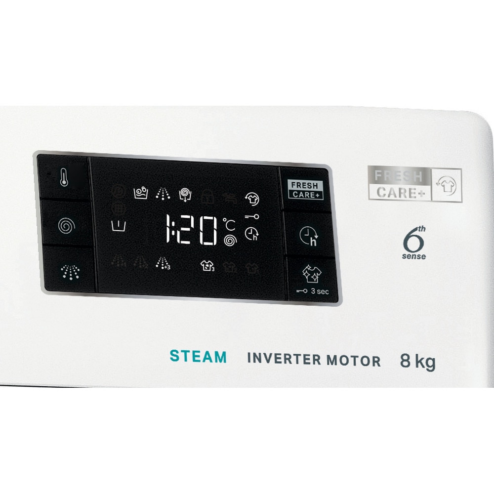 Masina de spalat, Whirlpool FFB 8469 BV EE, 8 kg, 1400 rpm, tehnologie 6th sense, 59,5 cm, clasa energetica A, alb