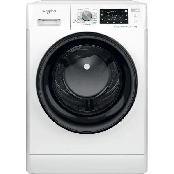 Masina de Spalat Rufe Frontala WHIRLPOOL FFD 9469 BV EE, 6th Sense, 9 kg, 1400rpm, Clasa A, Alb