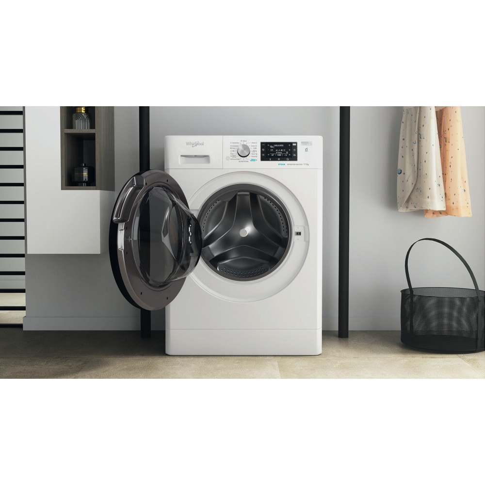 Whirlpool FFD 11469 BV EE Masina de spalat cu incarcare frontala, 1400 rpm, tehnologie 6th sense, Clasa energetica A, 11 kg, 59,5 cm, Alb