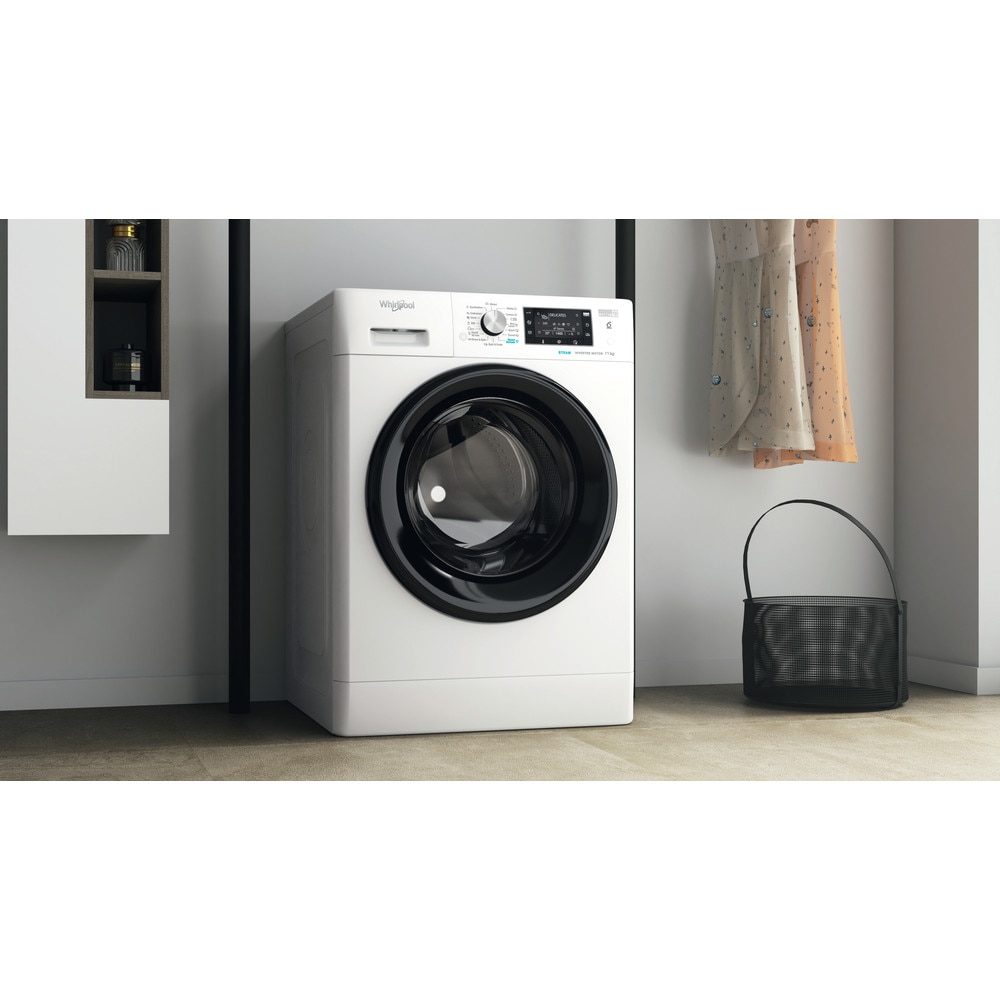 Whirlpool FFD 11469 BV EE Masina de spalat cu incarcare frontala, 1400 rpm, tehnologie 6th sense, Clasa energetica A, 11 kg, 59,5 cm, Alb