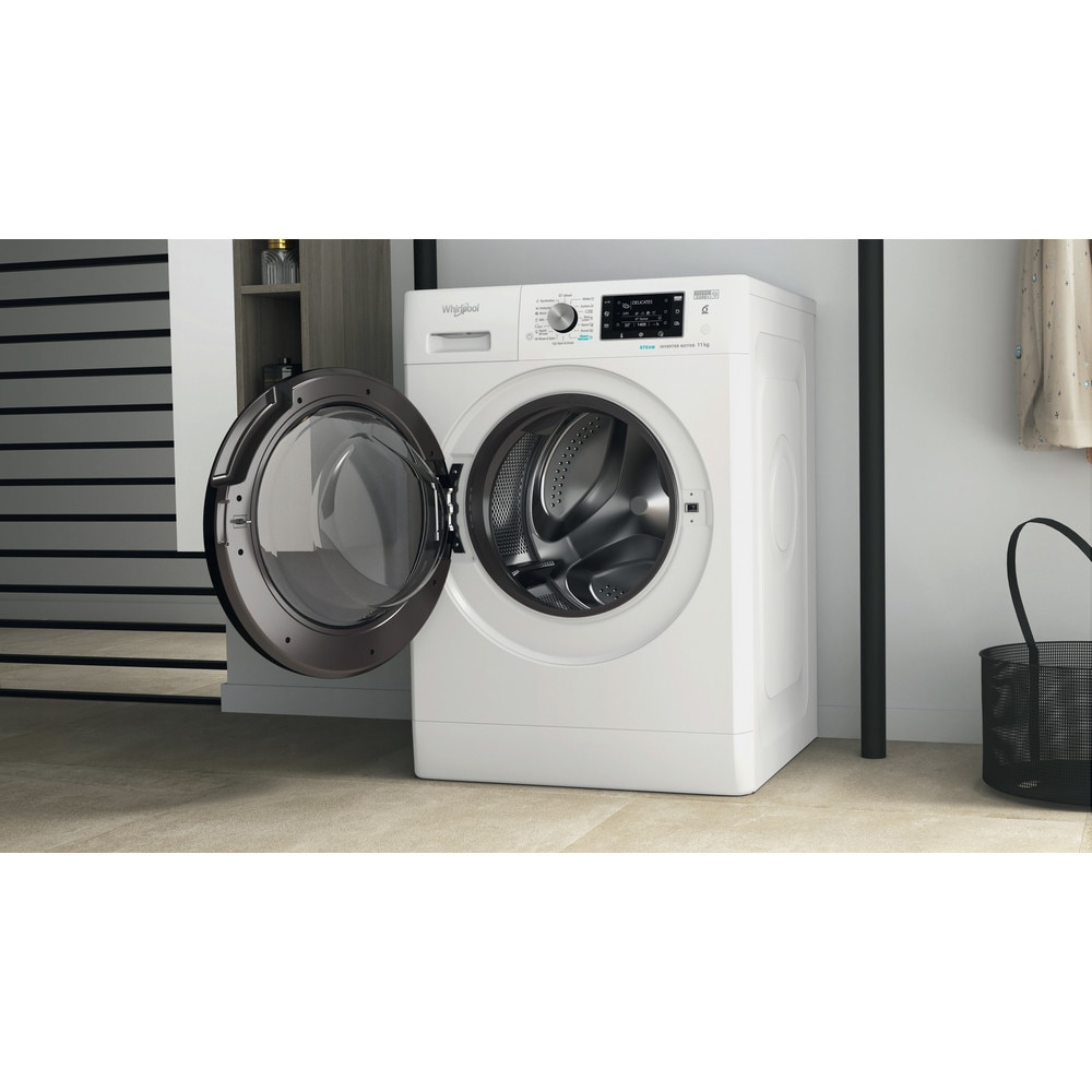 Whirlpool FFD 11469 BV EE Masina de spalat cu incarcare frontala, 1400 rpm, tehnologie 6th sense, Clasa energetica A, 11 kg, 59,5 cm, Alb