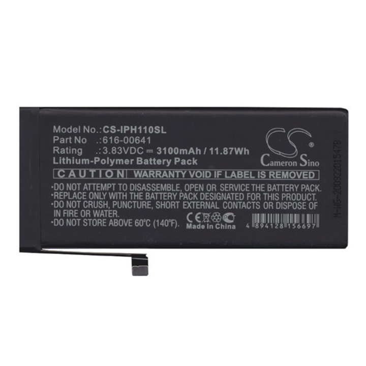Akkumulátor, kompatibilis Apple iPhone 11 Cameron sino li-polymer akku (3.83v/3100mAh, apple 616-00641 kompatibilis) fekete, gyártói csomagolás