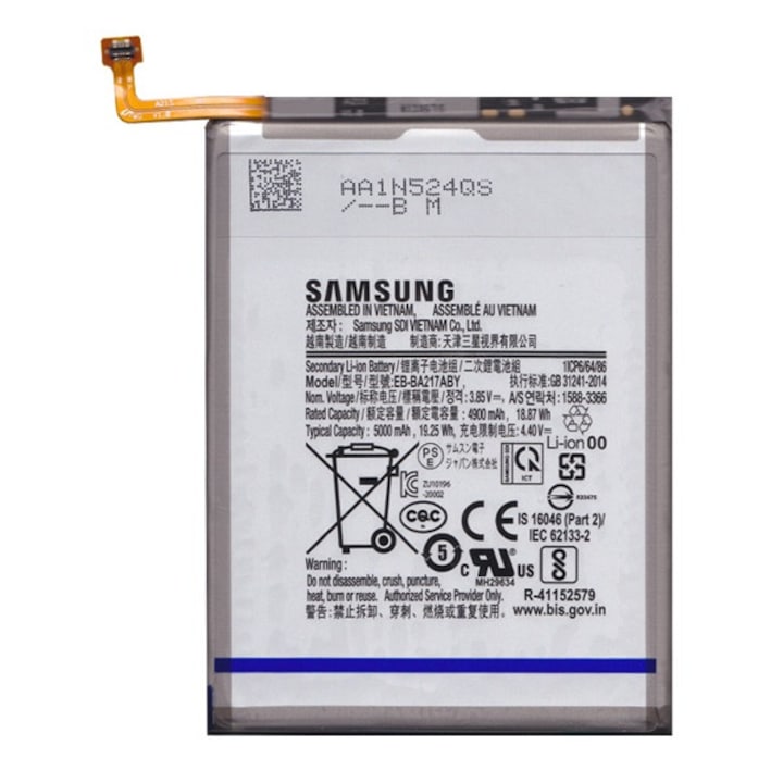 Samsung Galaxy A21s (SM-A217F) Samsung akku 5000mah li-ion, EB-BA217ABYB, gigapack csomagolás