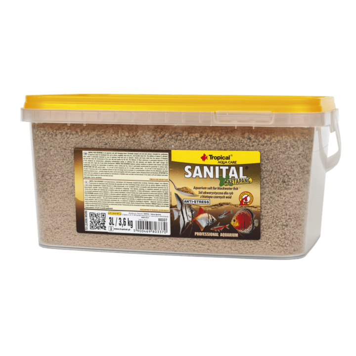 Sare pentru conditionarea acvariilor, Tropical Aqua Care Sanital Ketapang, 3.6kg/3L