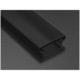 Дифузер за LED профил Lumines High, Термопластичен, 1 м, Черен