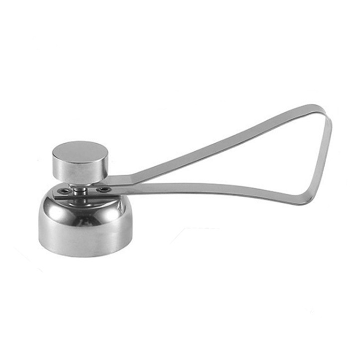 Cutter pentru coaja de ou, Otel inoxidabil, 9.5x3.5x2.5 cm, Argintiu