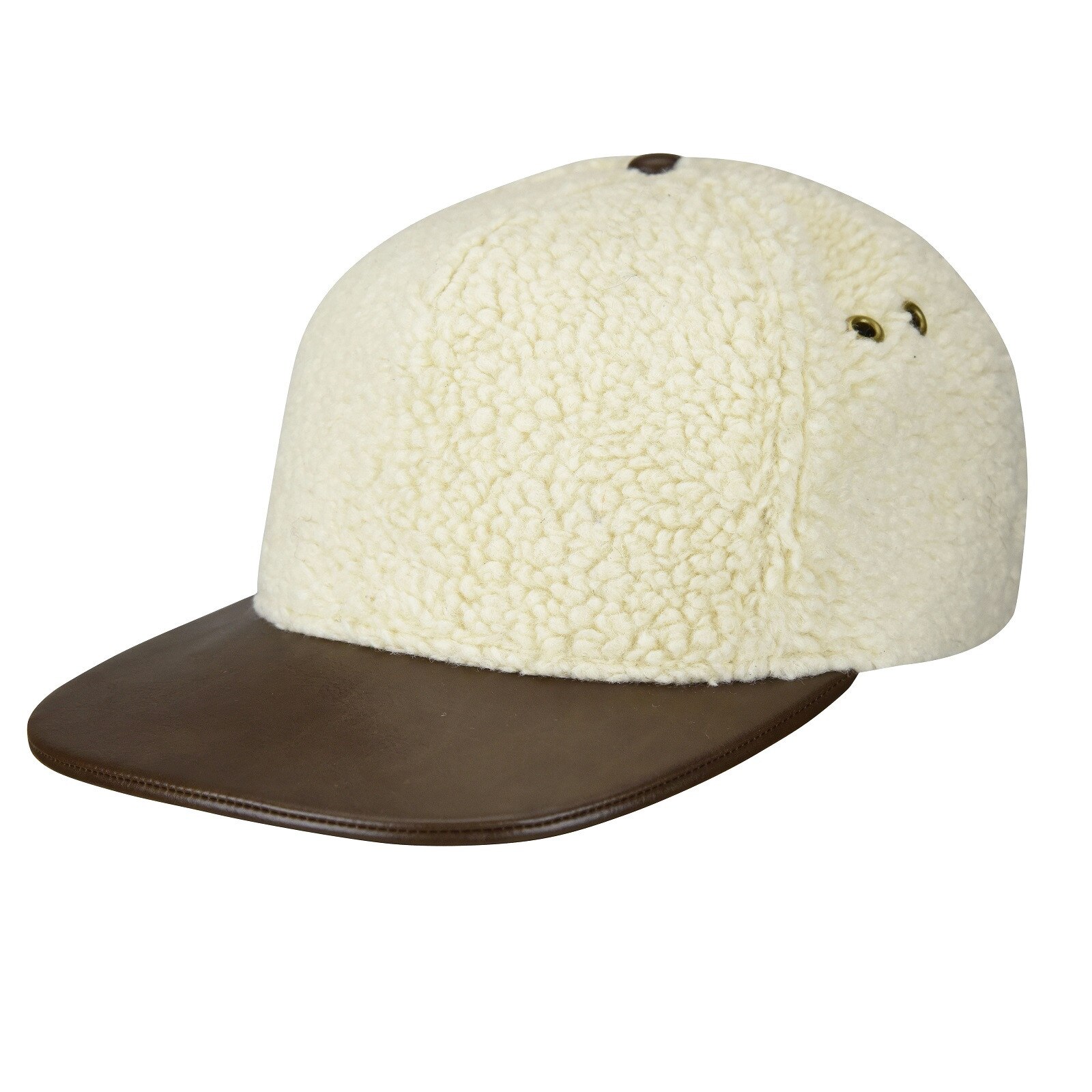 Sapca natural Kangol Faux Sherpa Links