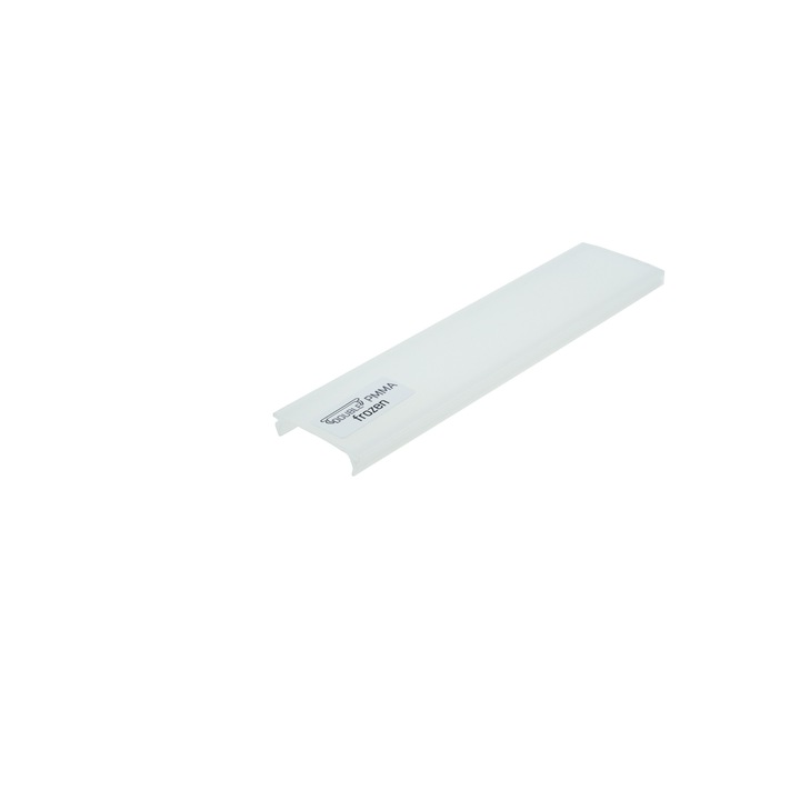 Дифузер за LED профил Lumines Double Frozen, Термопластмаса, 2 м, Бял