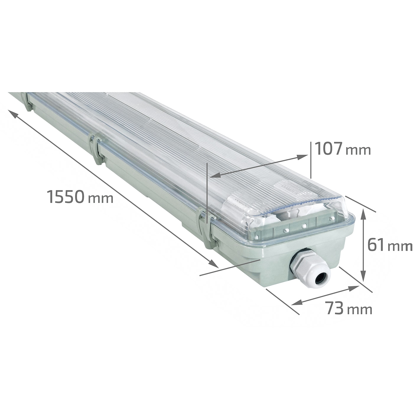 lumi Corp iluminat LED tub fluorescent 1x36W, 220V, 1270x80x90mm
