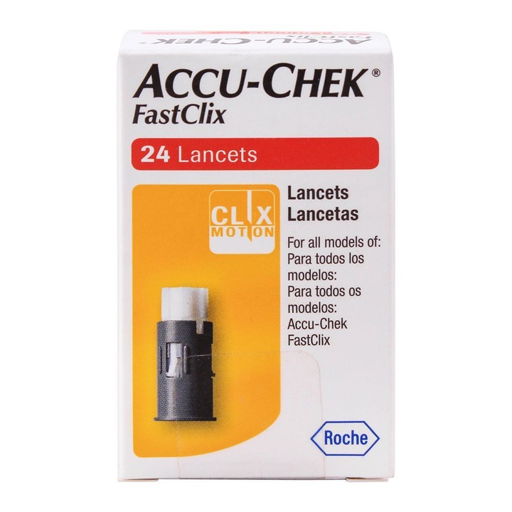 Accu Chek FastClix steril tűk, Accu-Check Mobile glükométerhez, 24 teszt/doboz