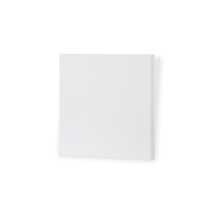 Panou acustic de perete Decibel, Husa textila, 50x50x5cm, Alb