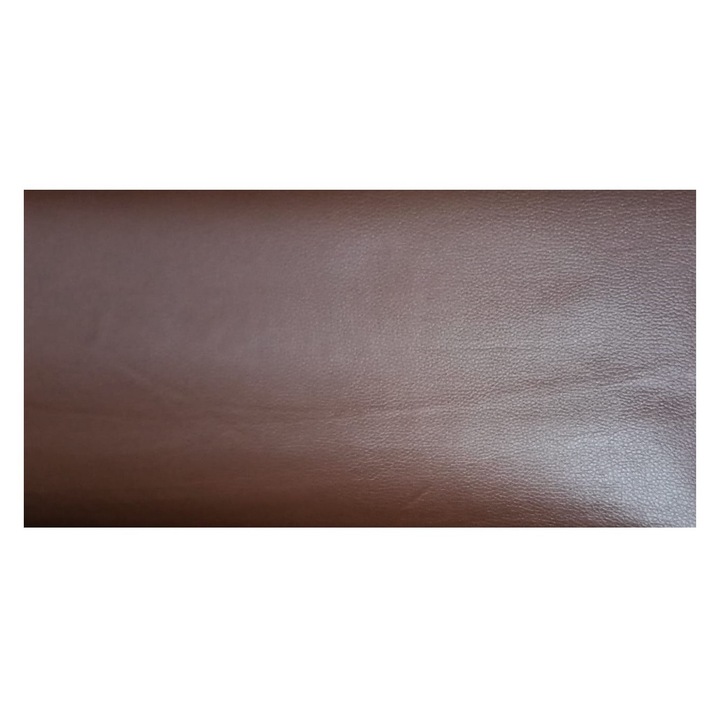 Folie din Piele Ecologica pentru Reconditionare Retapitare Canapea, Scaun, Interior Auto, Autoadeziv, Rola 50 x 138 cm, Maro Caramiziu, Original Deals