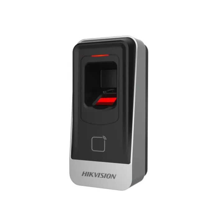 Cititor biometric si card MIFARE Hikvision, DS-K1201AMF; citeste carduri MIFARE