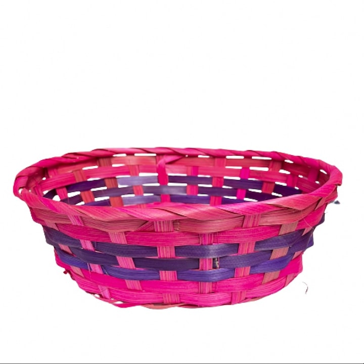 Овална плетена кошница 23х17х8 см