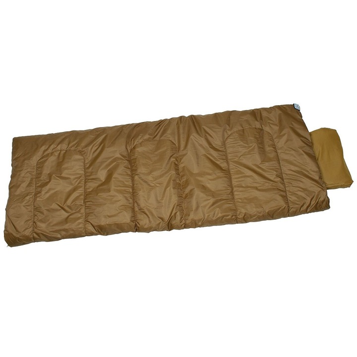 Sac de dormit, Poliester, 185 x 75 cm, Maro bronz