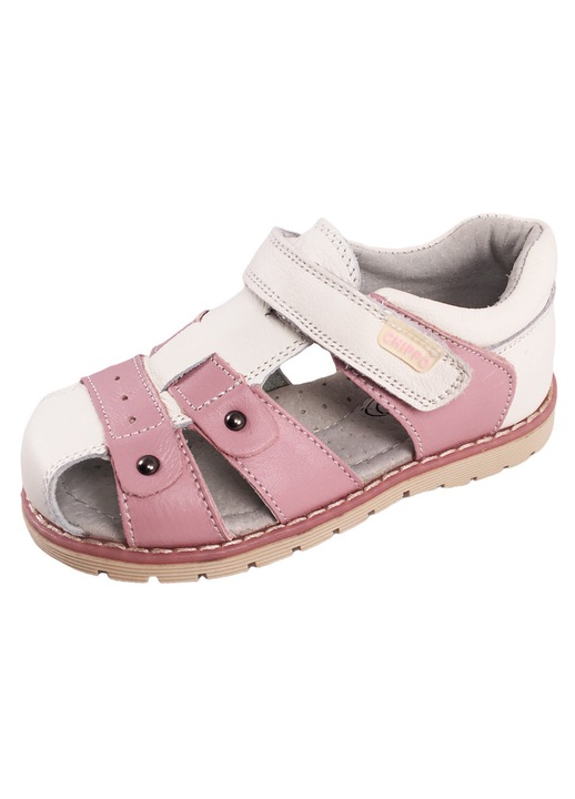 Детски сандали Chippo Baby 43631, 20-25, Естествена кожа, Бял/Розово