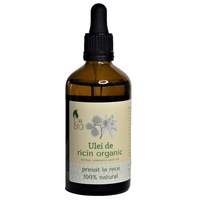 Ulei de ricin organic 100 ml - ambalaj din sticla cu pipeta