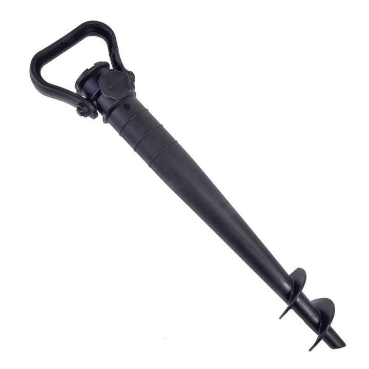 Suport de umbrela din plastic dur, Negru, 38x4 cm