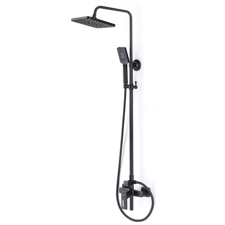 Душ колона TRENDY'S, С три функции, Черна мат